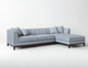 Sofista Cooper Right Corner Sofa in Dolphin Boucle