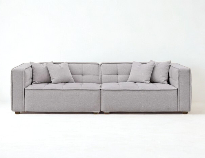 Murray Sofa in Putty Boucle Fabric