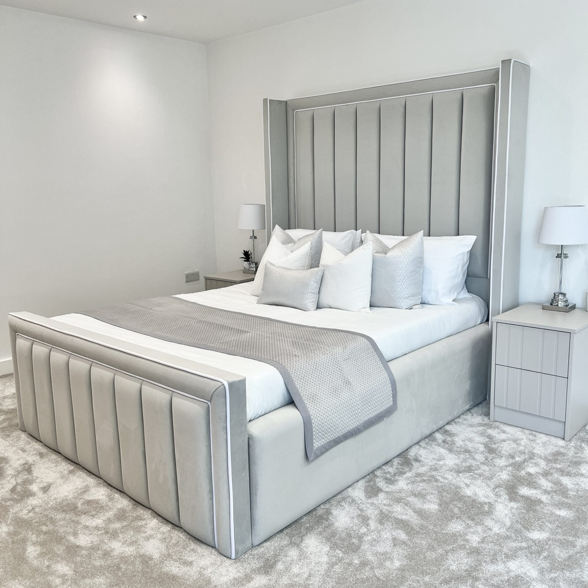Hilton Winged Bed - Sofista Living LTD 