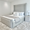 Hilton Winged Bed – Premium Luxury Winged Upholstered Bed Frame for Bedrooms UK