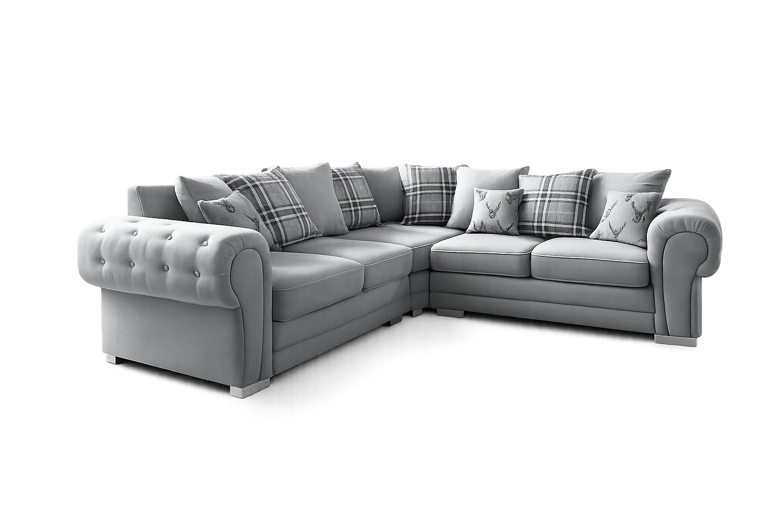 Sofista Mayfair Corner Scatterback Sofa – Relaxed Luxury Corner Sofa with Plush Cushions UK