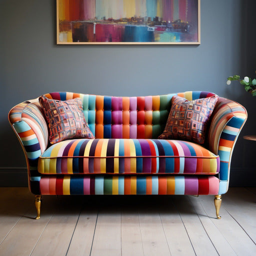 Multicolour Bespoke 2 Seater Sofa – Custom Handmade Sofas