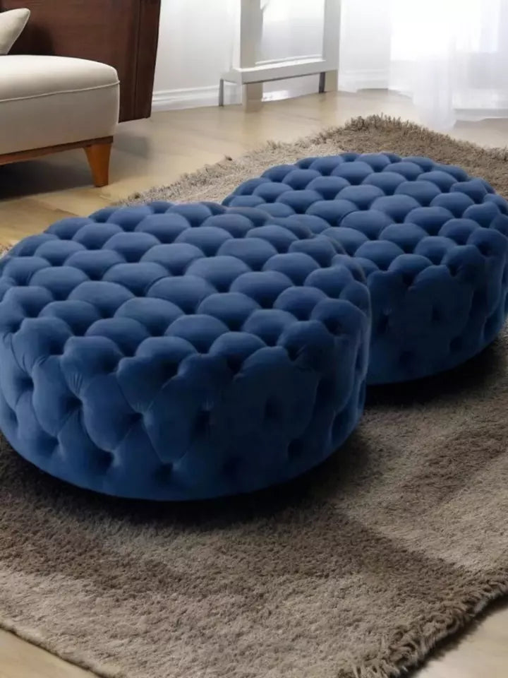 Chesterfield Round Footstool