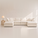 Sofista Cloud U-Shape Sofa | Fully Modular Sectional | Every Seat Moves | Large Family Corner Sofa | UK