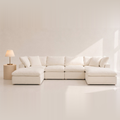 Sofista Cloud U-Shape Sofa – Fully Modular Bouclé Sectional Large Family Corner Sofa UK