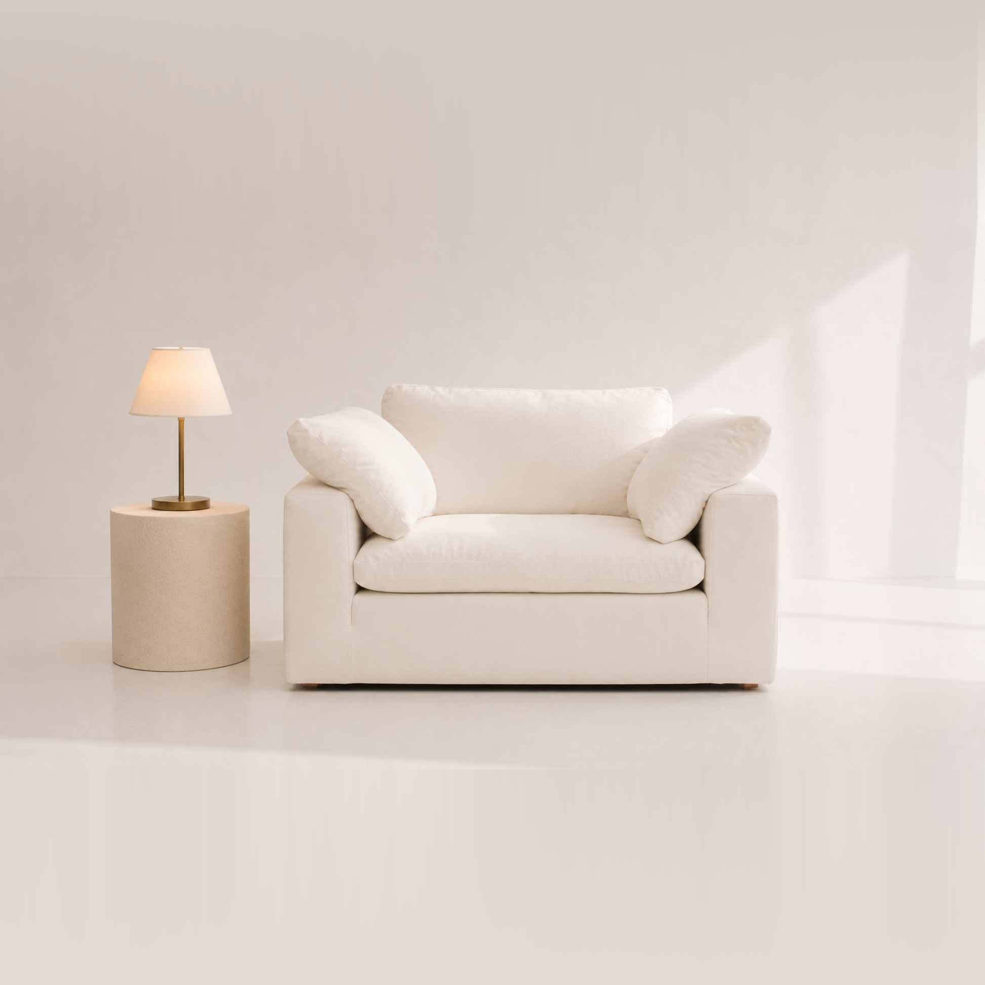 Sofista Cloud 1 Seater Sofa – Luxury Bouclé Accent Armchair for Modern Homes UK
