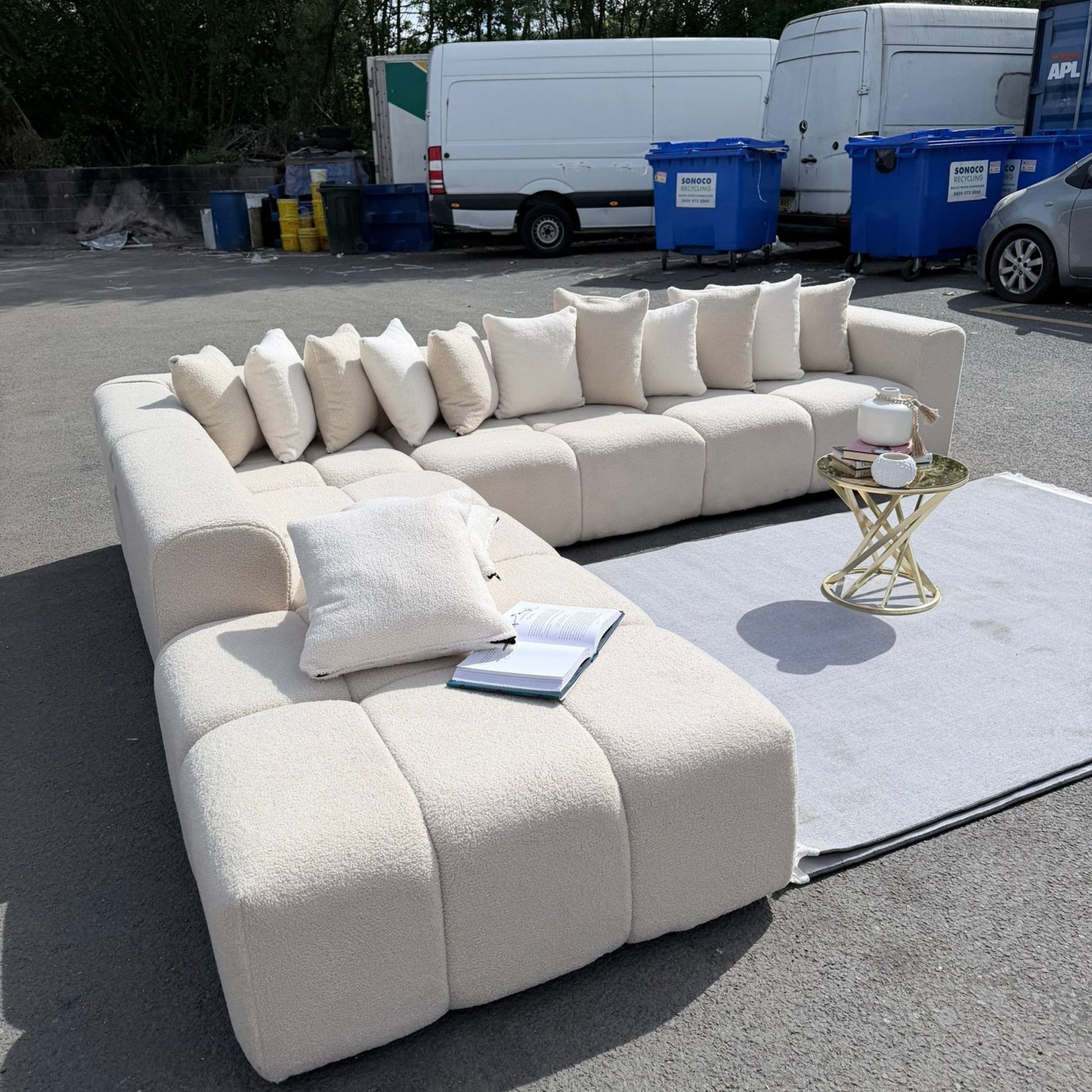 Sofista Kyla Bubble L Shape Sofa Right & Left Chaise – Modern Corner Sofa UK