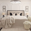 Hilton Suite Channelled Winged Bed – Premium Luxury Channelled Wingback Bed Frame UK